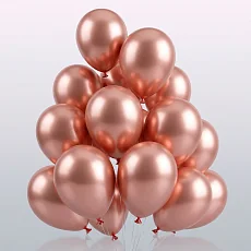Облако из шаров Металлик Rose Gold, 10 шт.