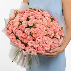 101 Кустовая нежная роза