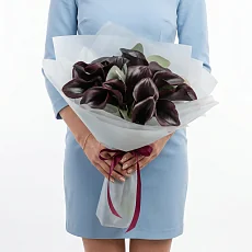 15 Черных Калл в упаковке