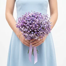 Сиреневая гипсофила для невесты