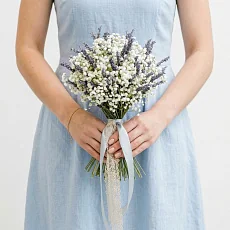 Букет невесты с лавандой