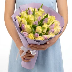 Букет "Роза и Тюльпан"