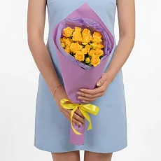 5 Желтых Роз в упаковке