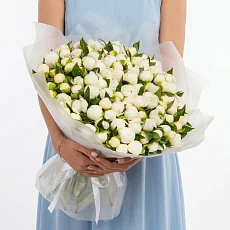 101 Белый Пион в упаковке