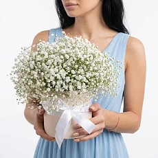 Белоснежная гипсофила в коробке