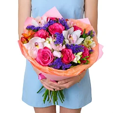 Букет "Розовая карамель"