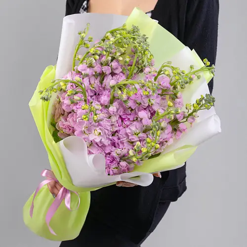 15 Розовых Маттиол в упаковке