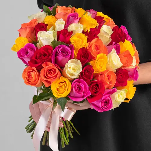 51 Роза Микс под ленту 