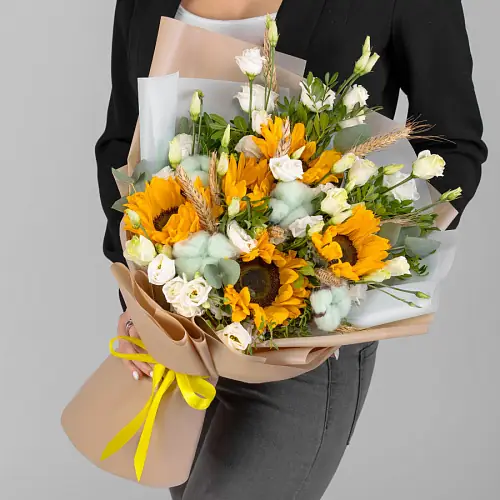 Подсолнухи и хлопок