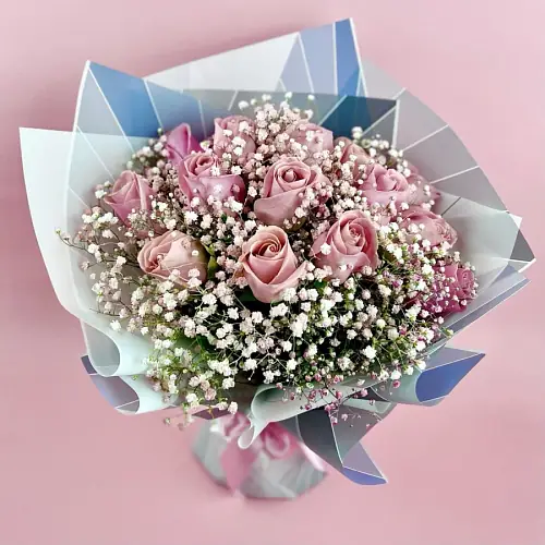 Букет "Розовое Кружево"