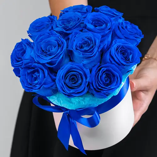 Синие Розы в Коробке