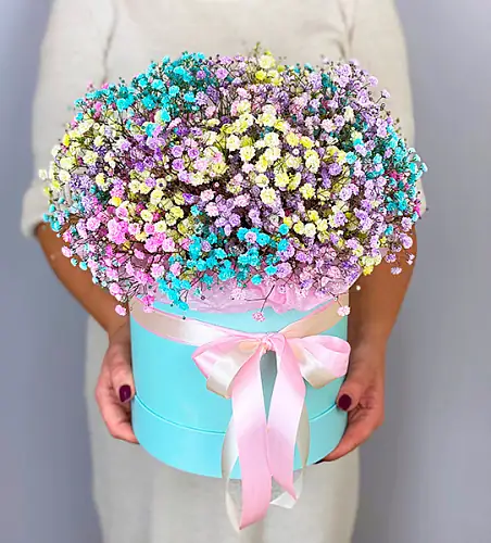 Шляпная коробка "Большая радуга"