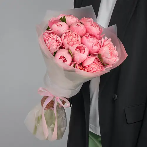 11 Ярких Пионов в упаковке