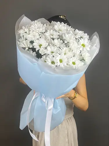 Букет из 7 кустовых хризантем