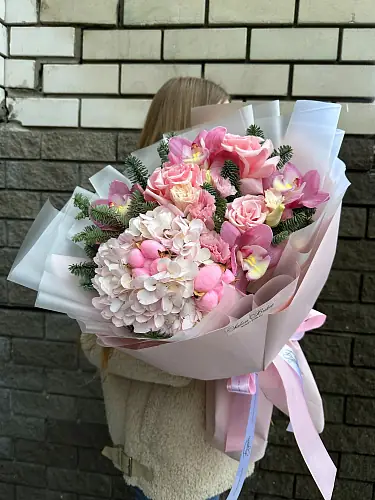 Букет розовое наслаждение