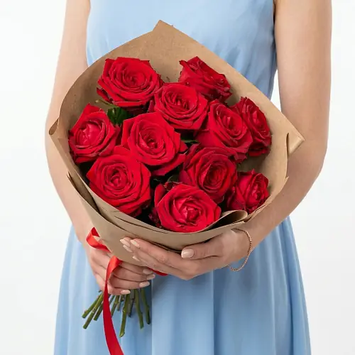 Красная роза Классика 11 шт