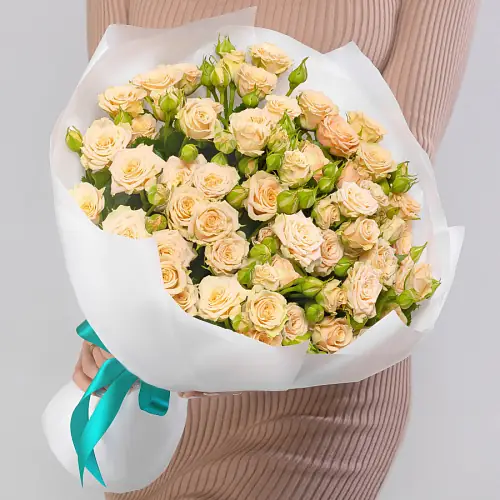 Нежная композиция из Бежевых роз