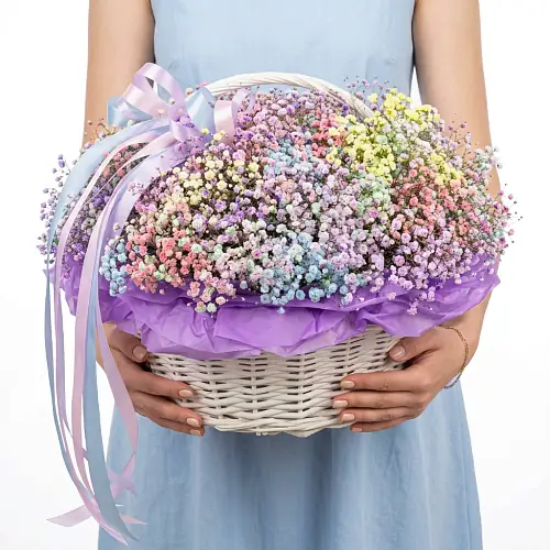 Корзина с гипсофилой ️