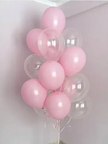 Розовый мир Фонтан из шаров