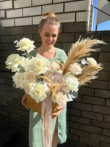 Корзина большая “Осенняя композиция”