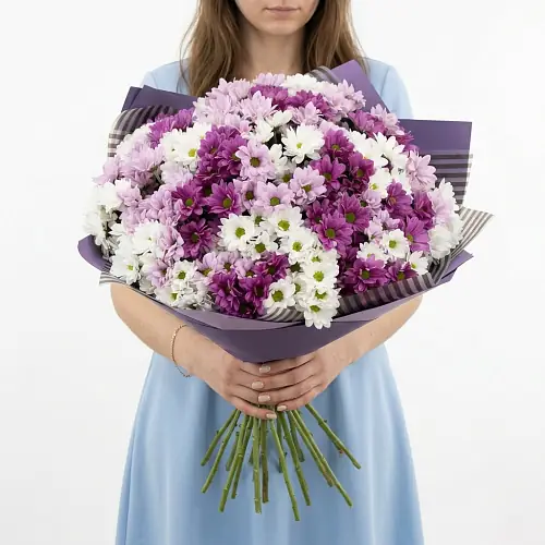 Букет "Нежные Хризантемы"