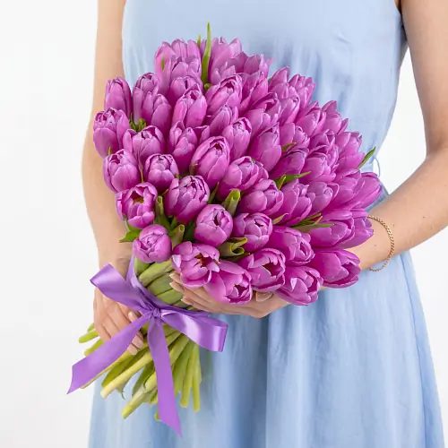 51 Сиреневый яркий Тюльпан