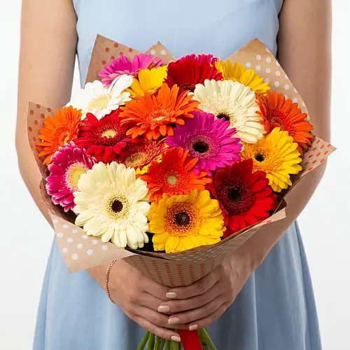 Букет из разноцветных Гербер Mix
