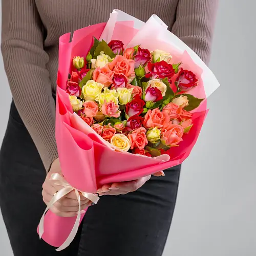 Розы Микс в упаковке